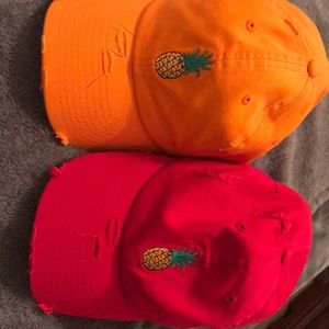 Hats worn once in good condition